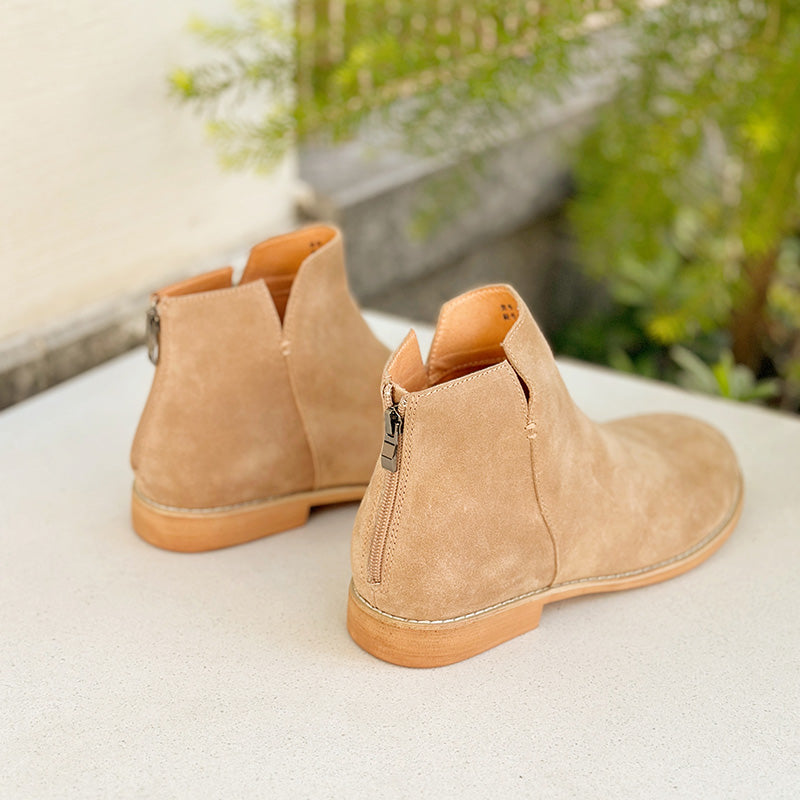 Suede gentlemen's ankle boots LB23-D28