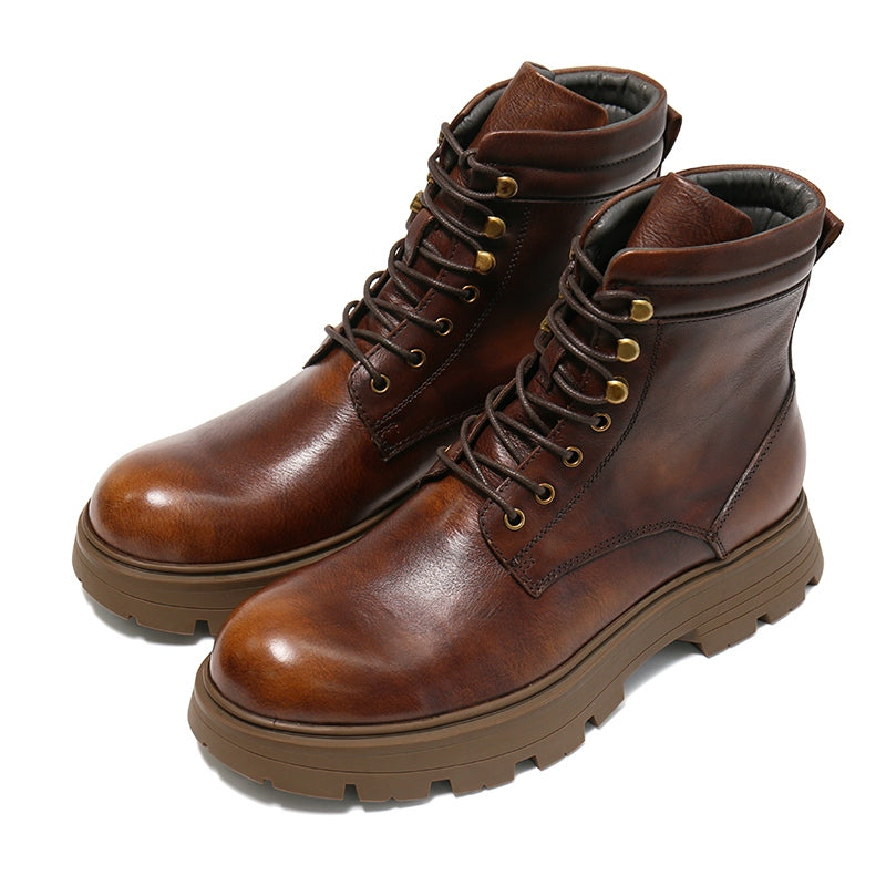 Brown pioneer ankle boots-Brown LB21-89