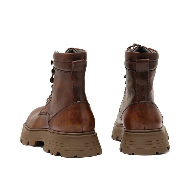 Brown pioneer ankle boots-Brown LB21-89