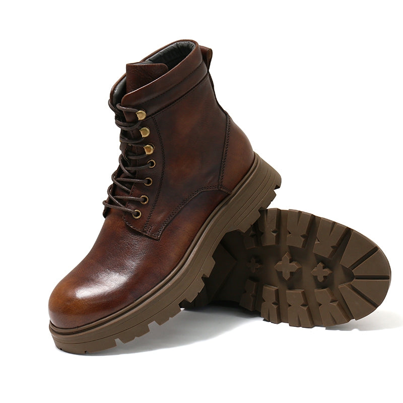 Brown pioneer ankle boots-Brown LB21-89