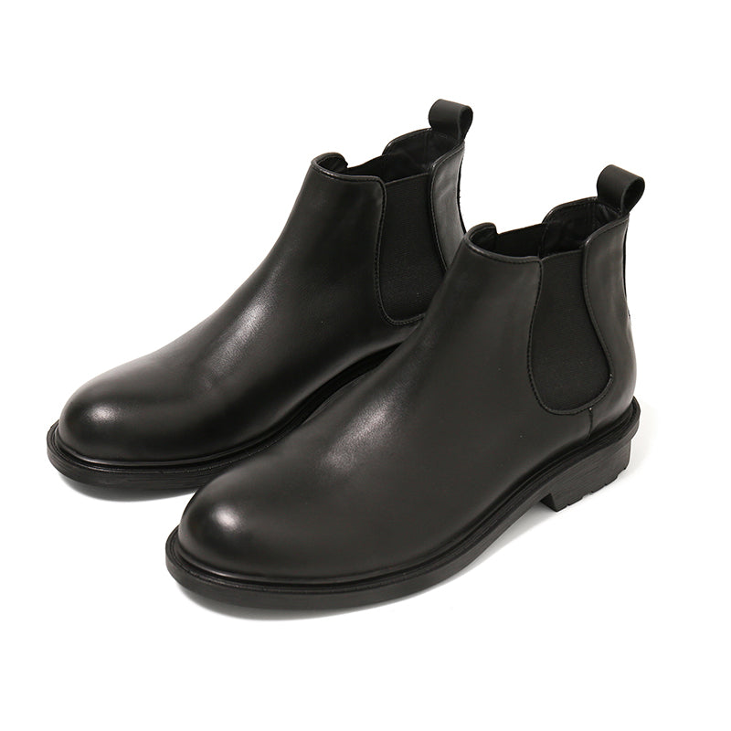 "Arctic fox" Fleece-Lined Leather Chelsea Boot 8686.