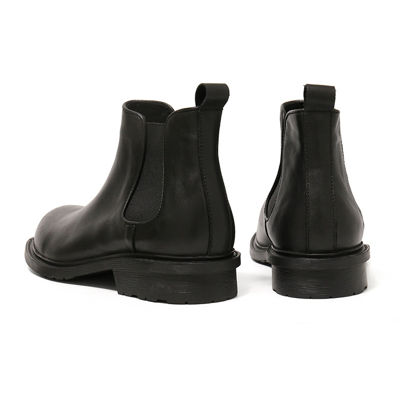 "Arctic fox" Fleece-Lined Leather Chelsea Boot 8686.